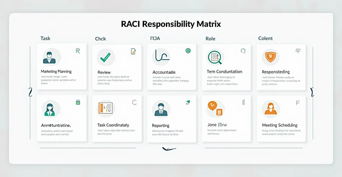 Шаблон матрицы ответственности RACI для управления проектами